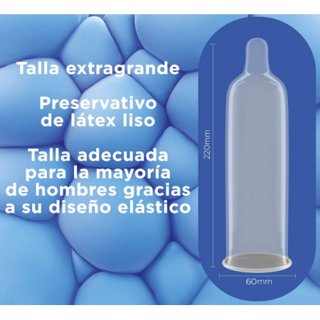 Durex Preservativos Natural XL, 12 condones Extra Grandes