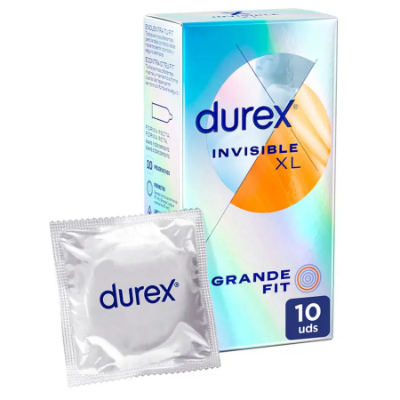 Durex Preservativos Invisible XL, 10 condones