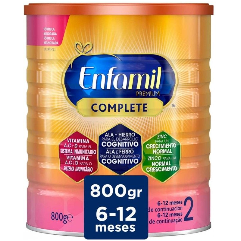 Enfamil Premium Complete 2 - de 6 a 12 Meses, 800 g
