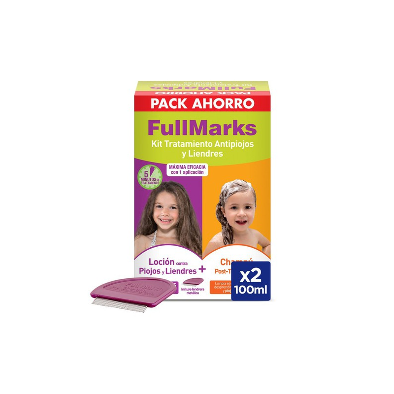 FullMarks Kit Antipiojos (Loción + Champú)