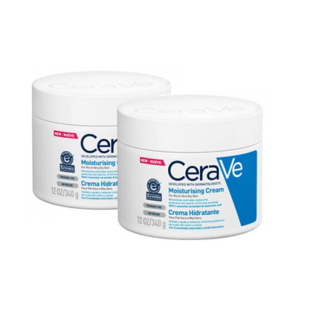 CeraVe Duplo Crema Hidratante, 340 g x 2