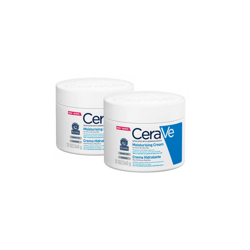 CeraVe Duplo Crema Hidratante, 340 g x 2