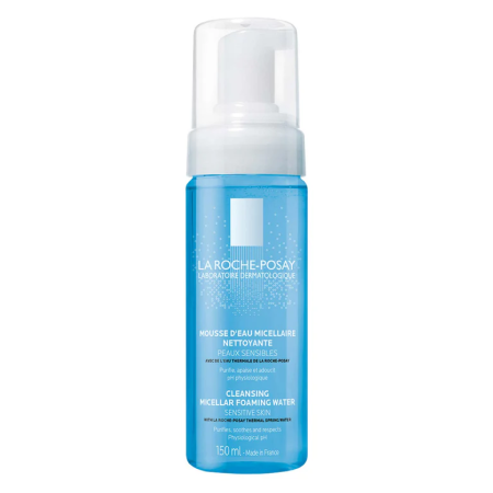 La Roche Posay Espuma de Agua Micelar Desmaquillante y Limpiadora, 150ml