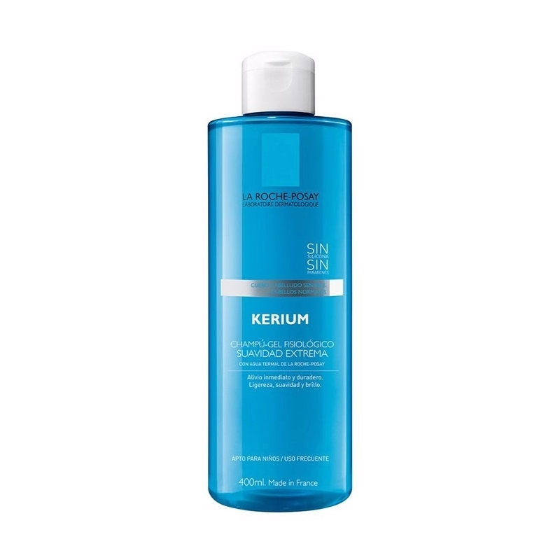 La Roche Posay Kerium Champú Suave Uso Frecuente, 400 ml