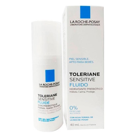 La Roche Posay Toleriane Sensitive Fluido hidratante prebiótico, 40 ml