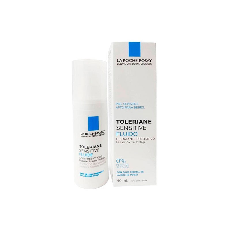 La Roche Posay Toleriane Sensitive Fluido hidratante prebiótico, 40 ml