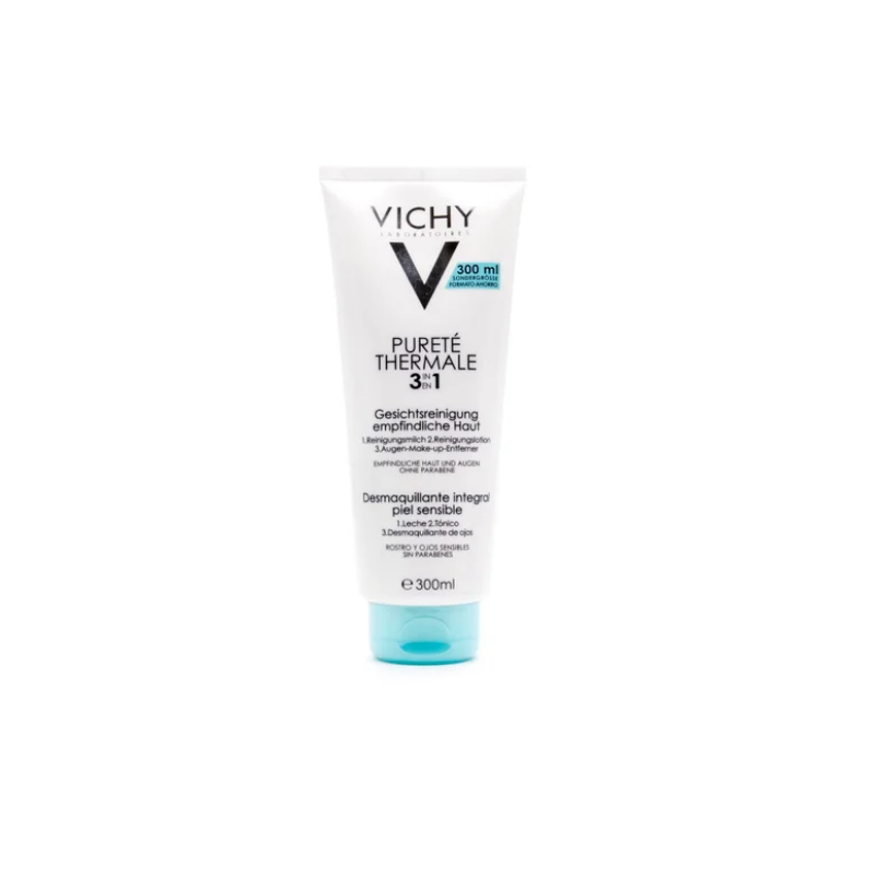 Vichy Pureté Thermale Desmaquillante Integral 3 en 1, 300 ml