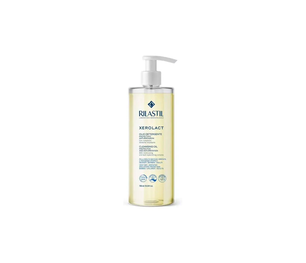 Rilastil Xerolact Aceite De Ducha Limpiador, 750 ml