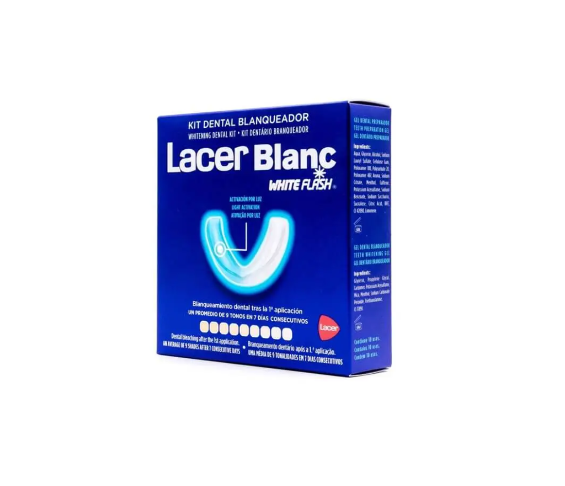 LacerBlanc White Flash Kit Dental Blanqueador, 10 usos