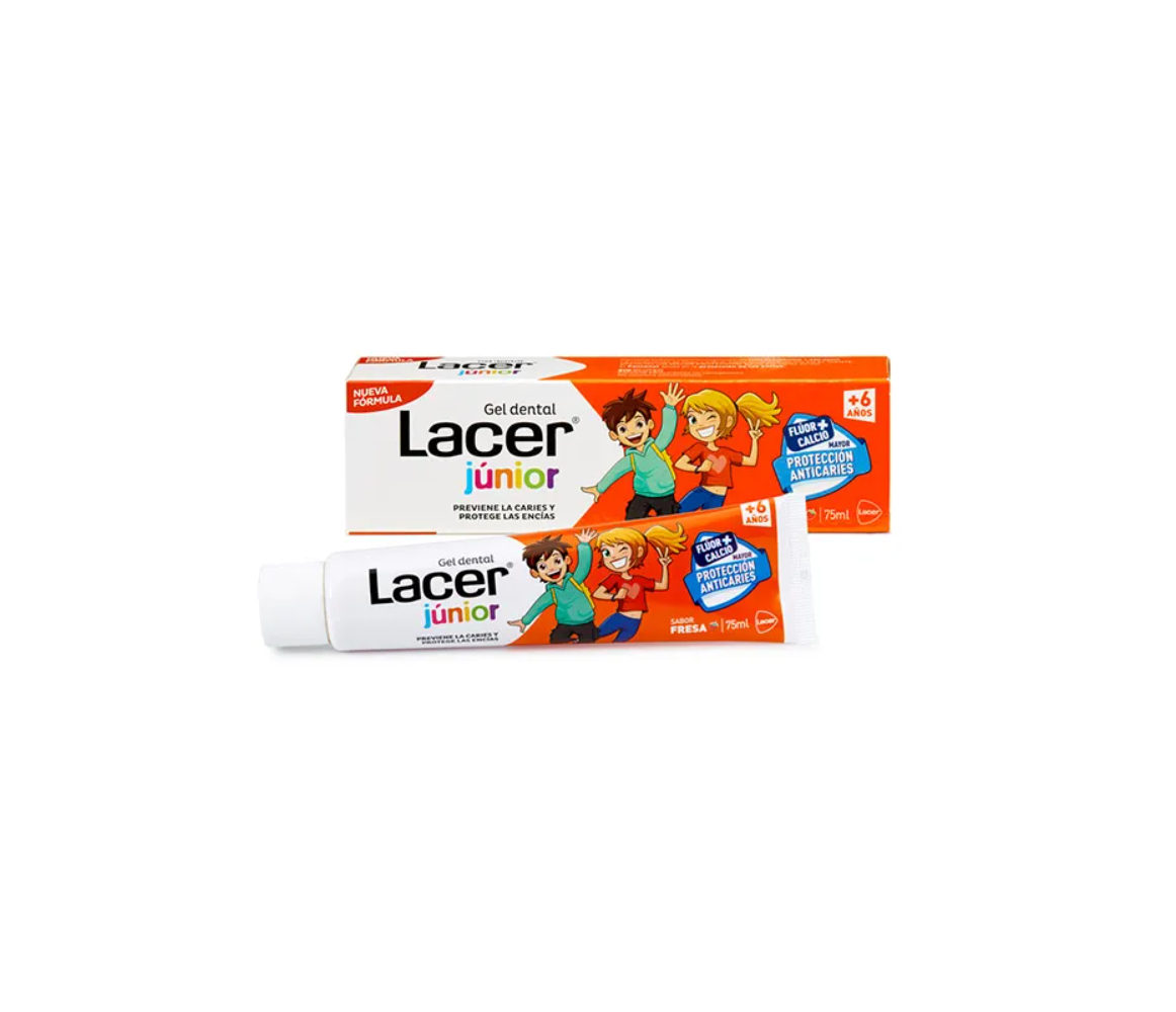 Lacer Junior Gel Dental (sabor fresa), 75 ml Lacer Junior Gel Dental (sabor fresa), 75 ml