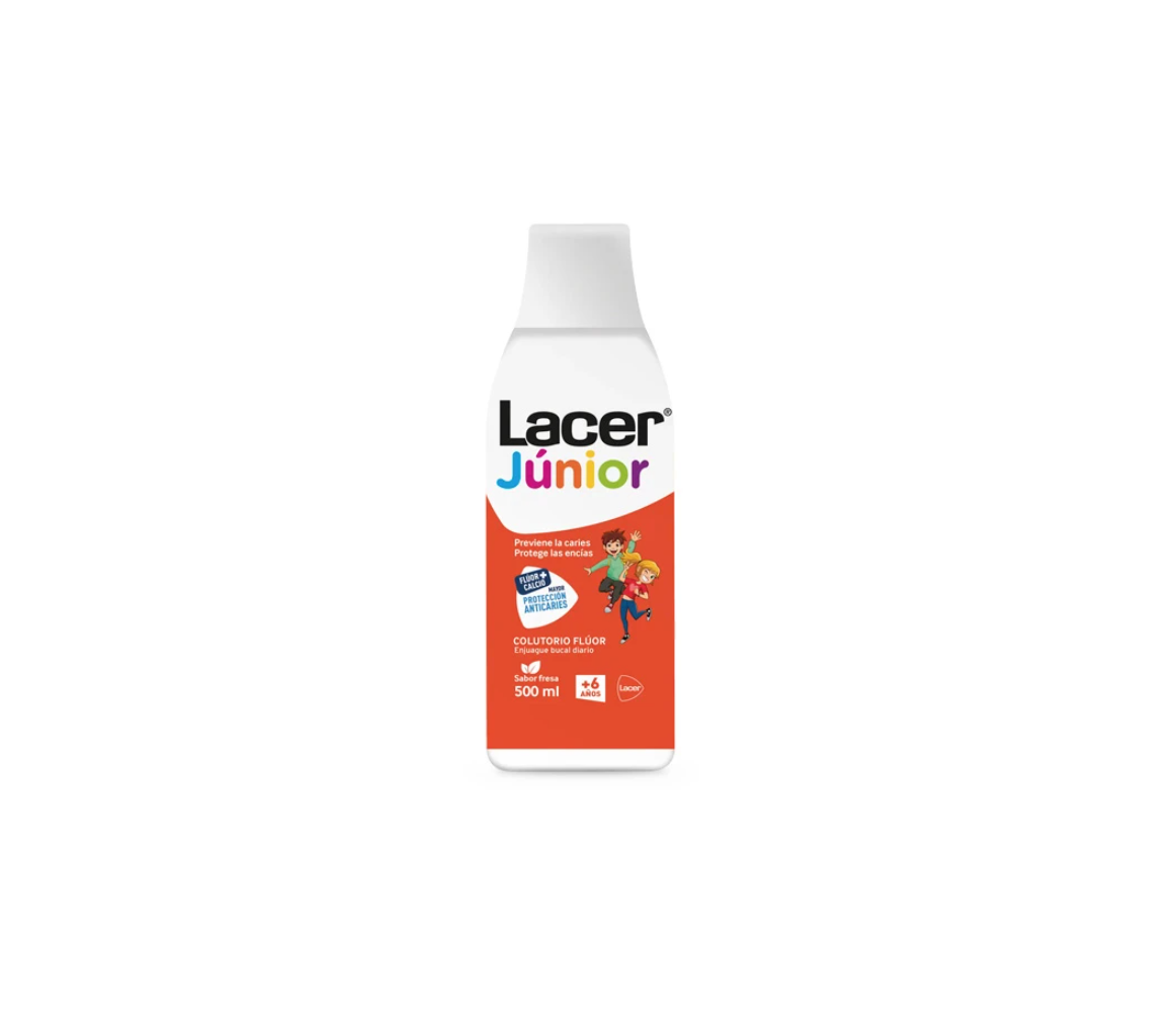 Lacer Flúor Colutorio Diario (sabor fresa), 500 ml Lacer Flúor Colutorio Diario (sabor fresa), 500 ml