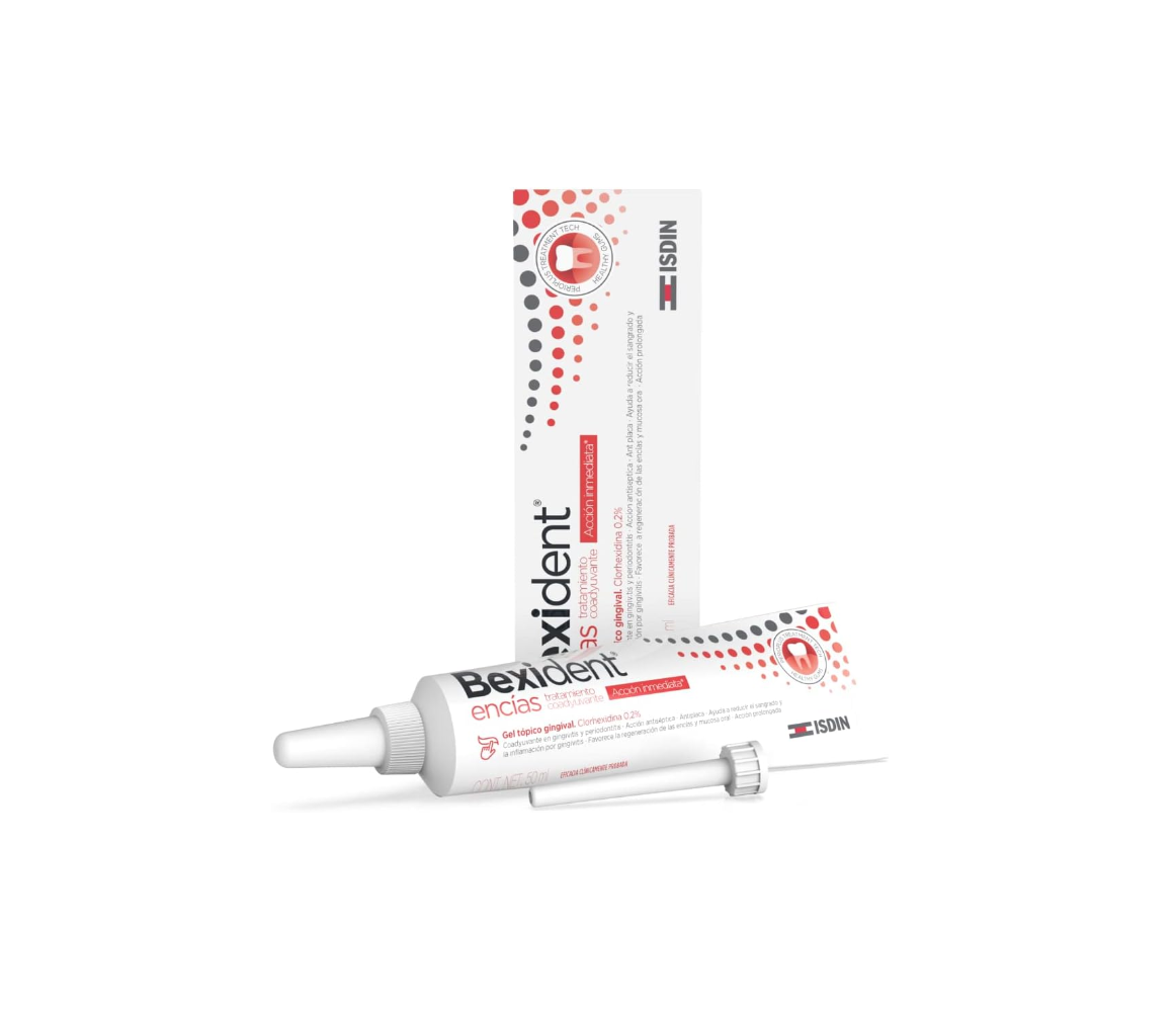 ISDIN BEXIDENT Tratamiento Encías Gel Gingival con Clorhexidina, 50 ml