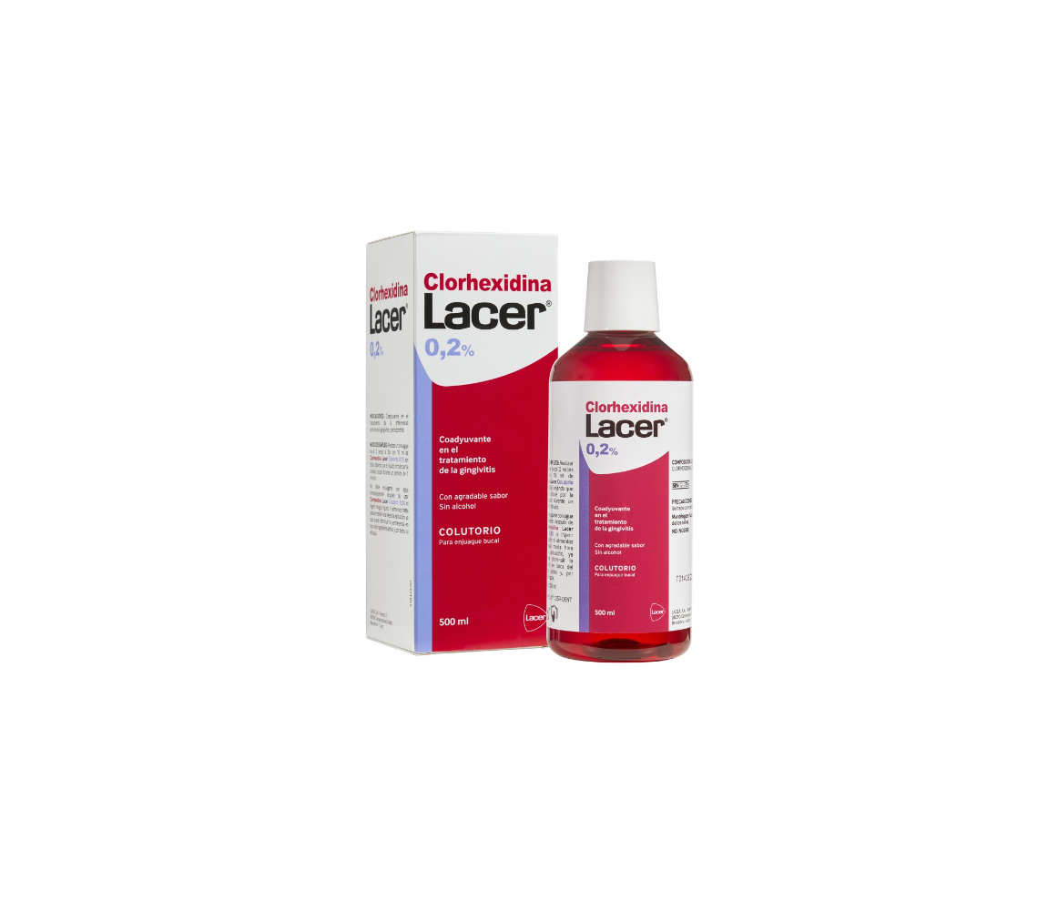 Lacer Clorhexidina Colutorio 0,2%, 500 ml