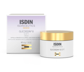 ISDIN GLICOISDIN 8 Soft Crema Antiedad con Ácido Glicólico, 50 ml