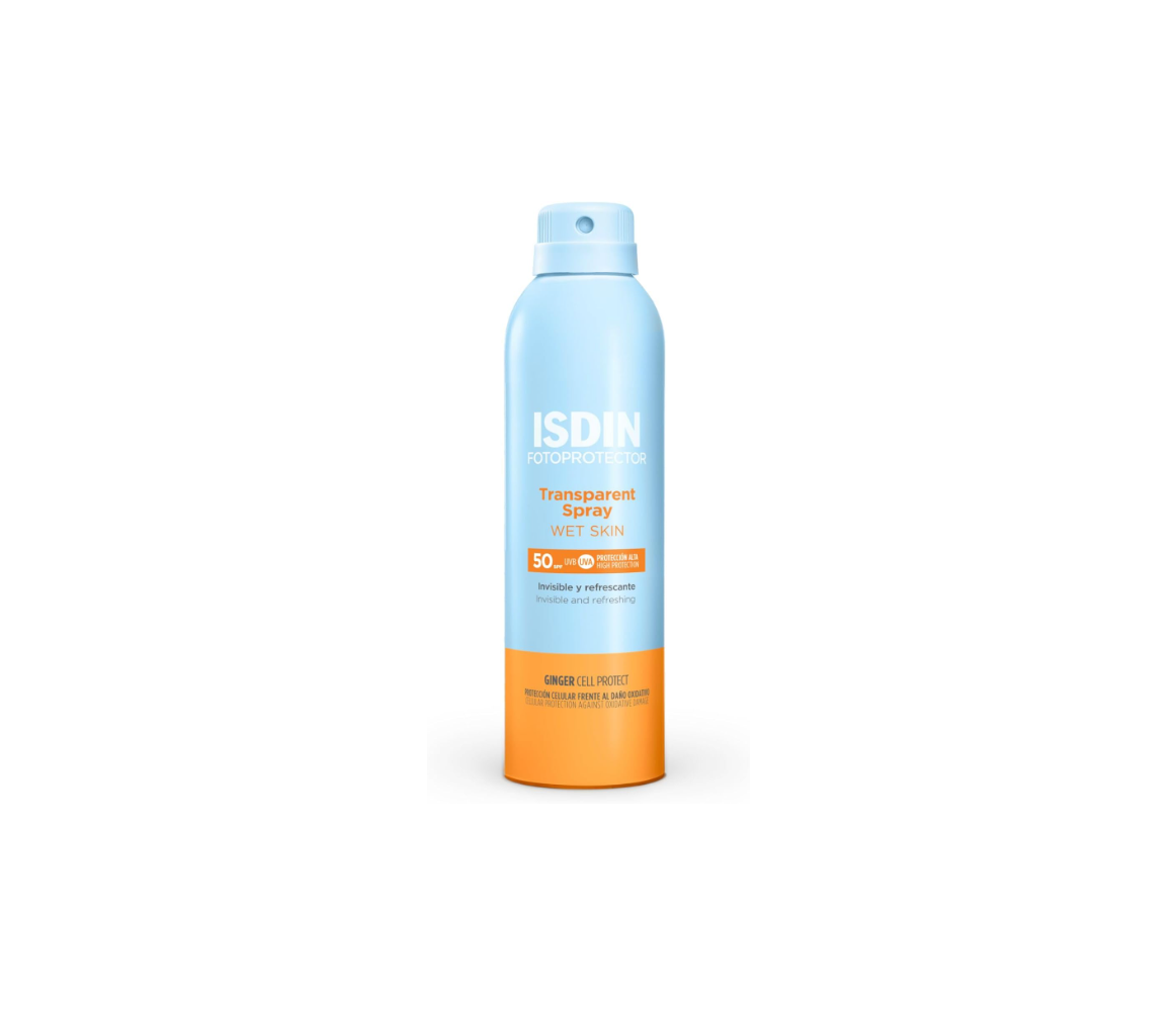 ISDIN Fotoprotector Spray Transparente Wet Skin SPF50+, 250 ml
