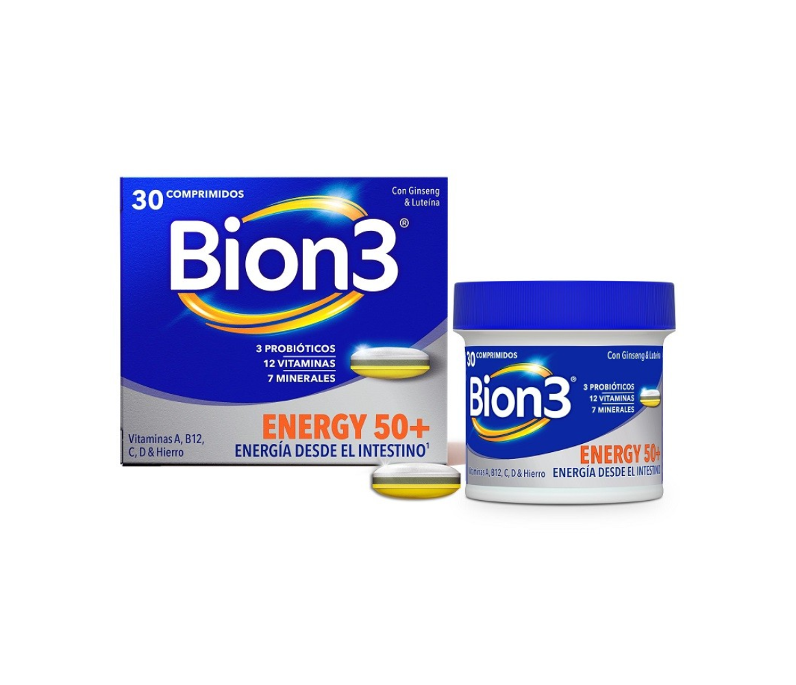 BION 3 ENERGY 50+ 30 comprimidos