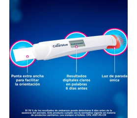 Clearblue Prueba de Embarazo Ultratemprana 6 Dias Digital