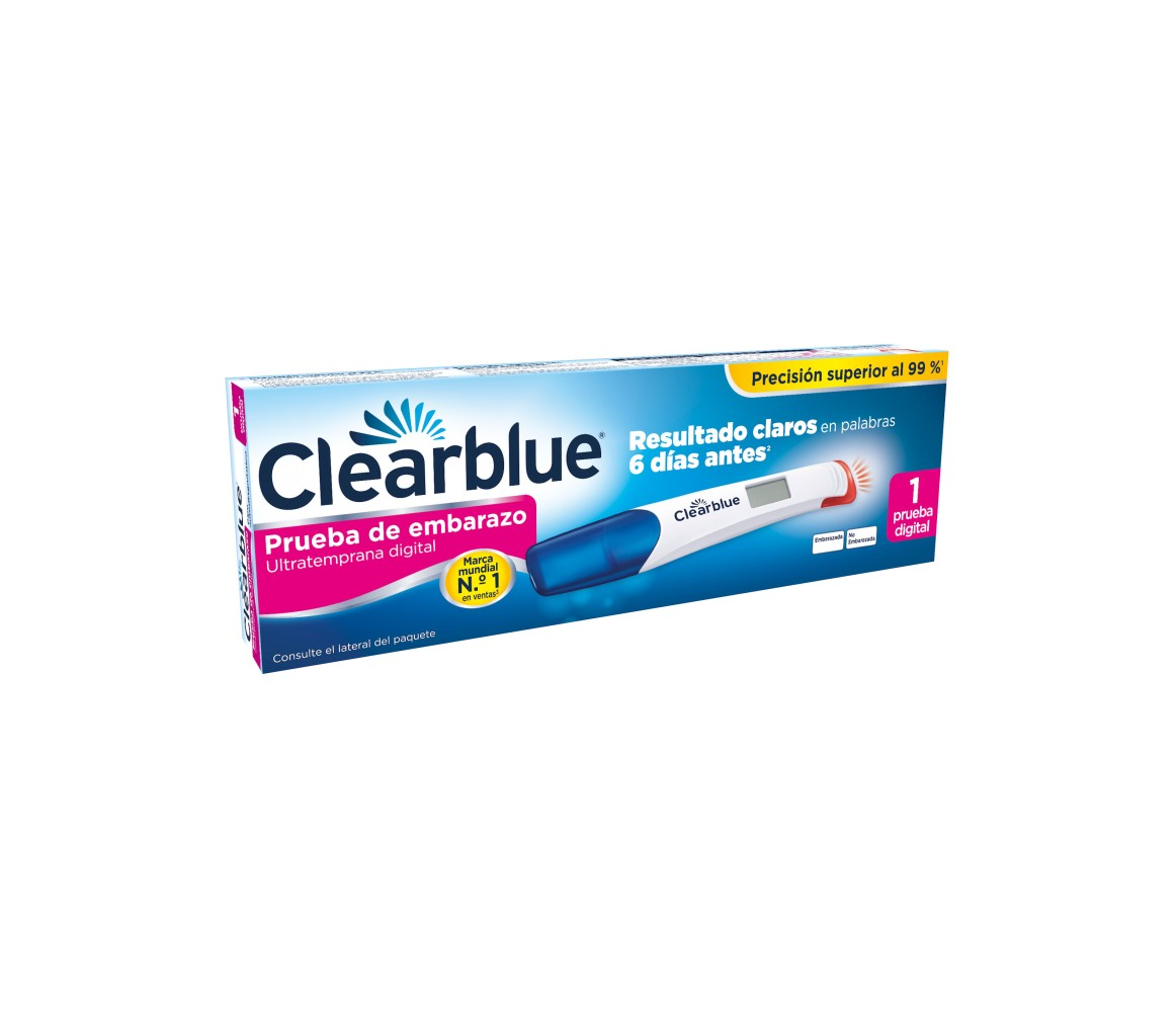 Clearblue Prueba de Embarazo Ultratemprana 6 Dias Digital
