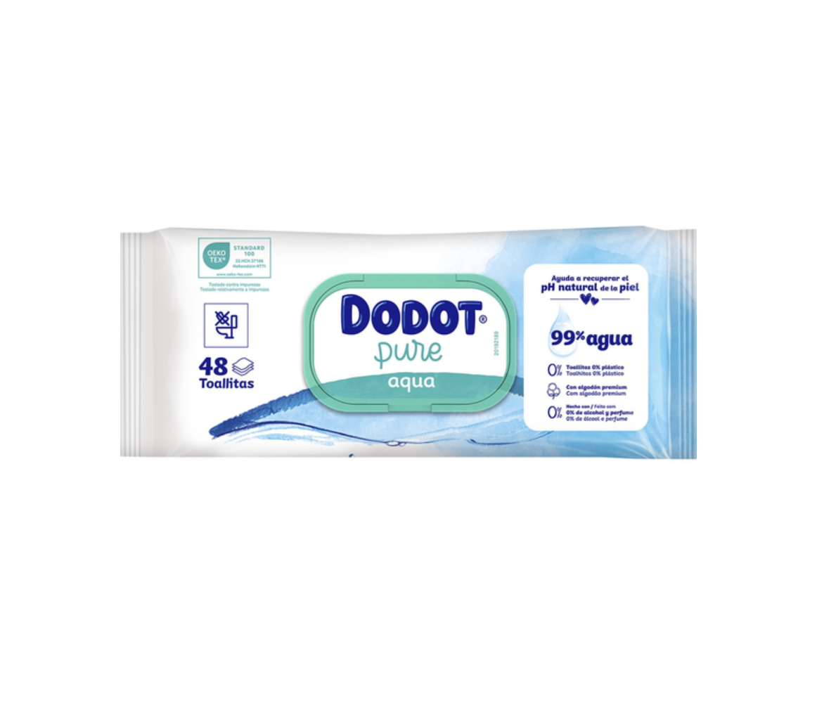 Dodot Aqua Pure Toallitas Para Bebé 48 unidades