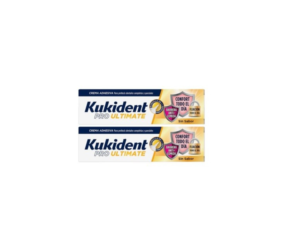 KUKIDENT PRO ULTIMATE 2 TUBOS 40 G SIN SABOR