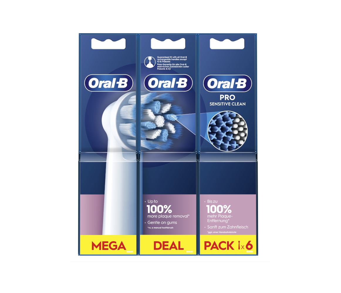 Oral-B Recambio Sensitive Clean 6 unidades
