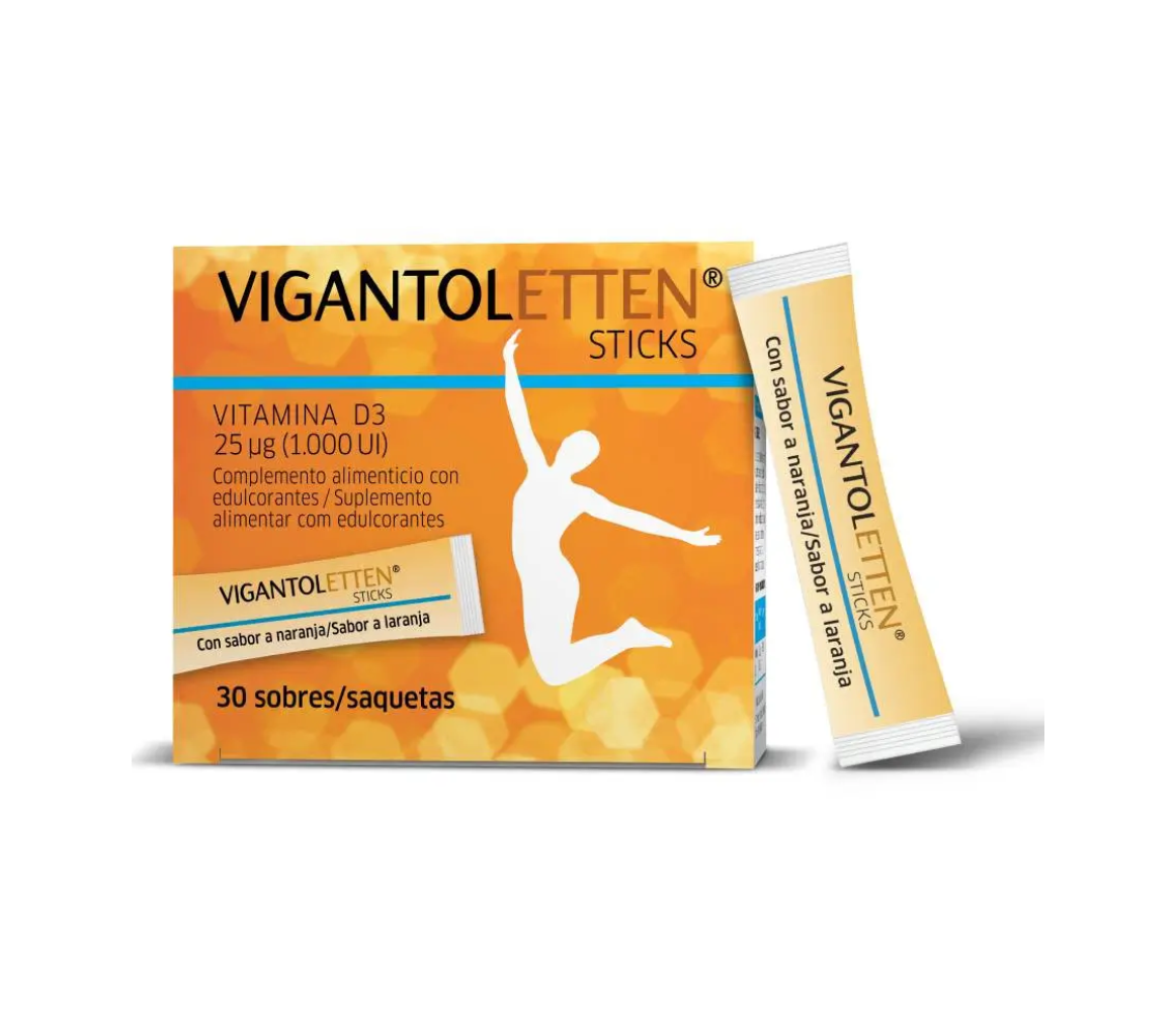 VIGANTOLETTEN Vitamina D3 Sticks 30 sobres