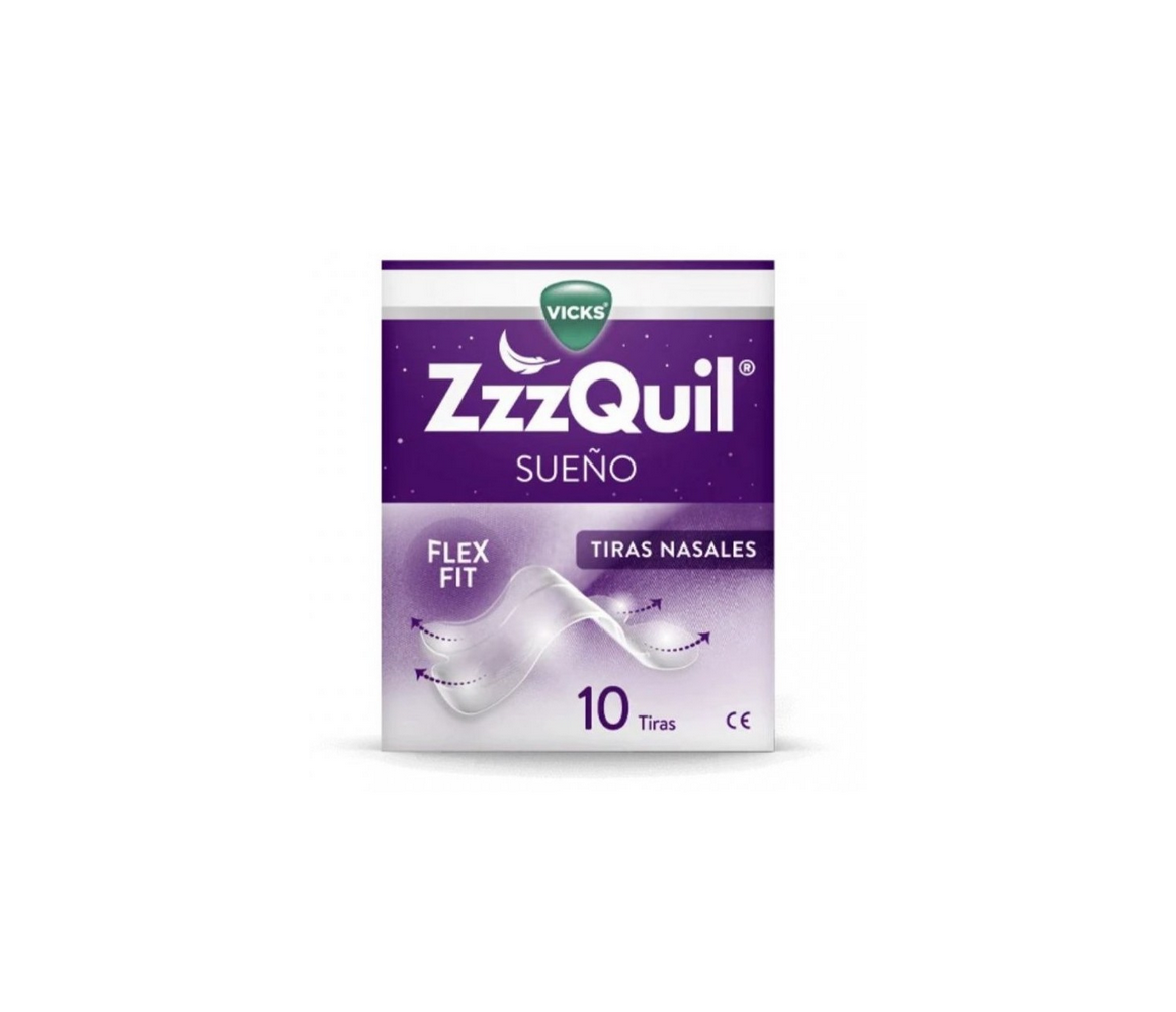 ZzzQuil Sueño Tiras Nasales 10 unidades