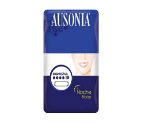 COMPRESAS HIGIENICAS FEMENINAS AUSONIA NOCHE Super plus 10