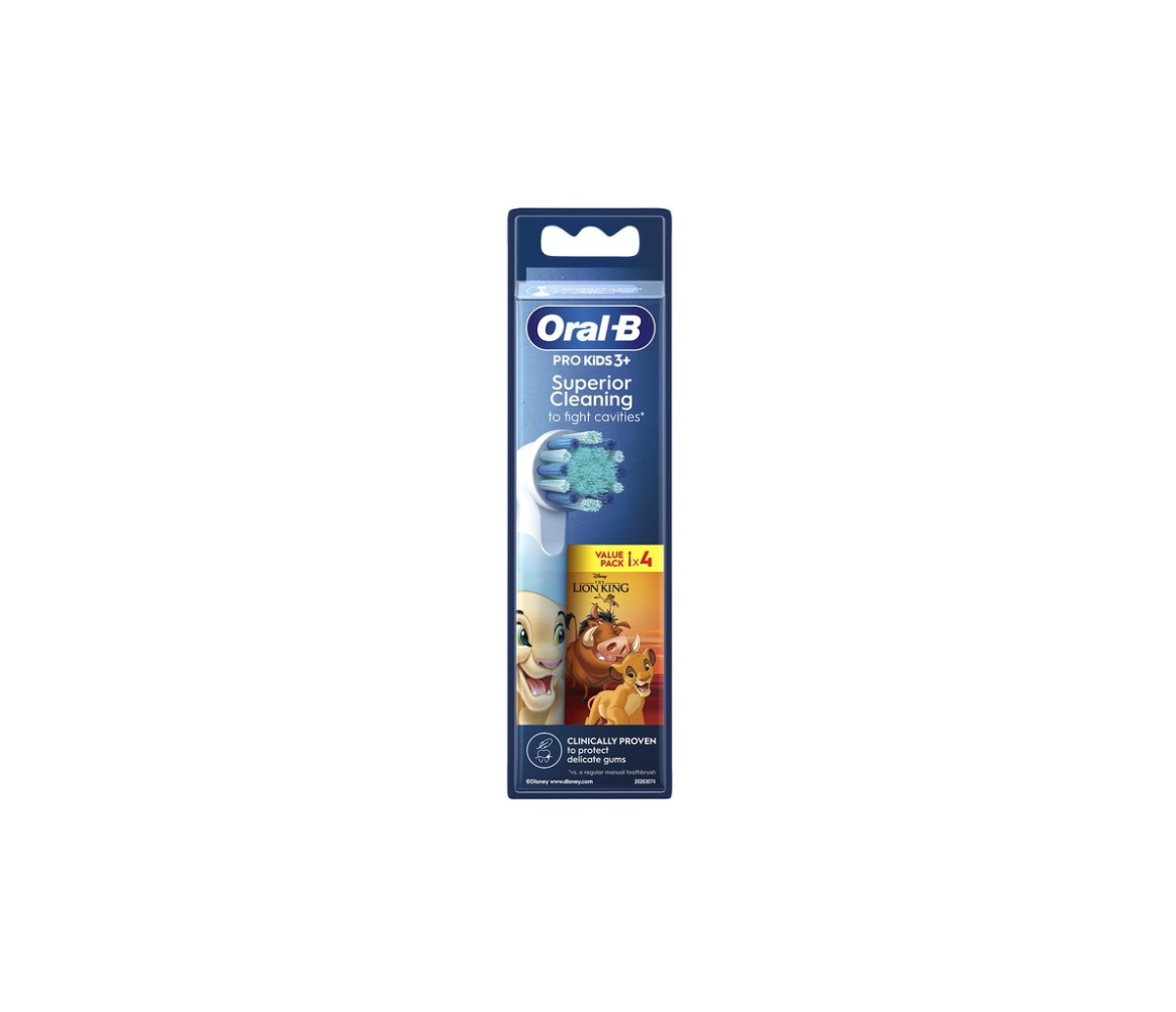 Oral B Recambio Cepillo Eléctrico Rey León 4 Unidades