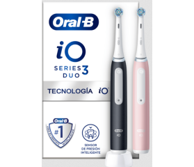 Oral-B Cepillo Dental Eléctrico IO3 Duo 2 Unidades Color Negro y Azul
