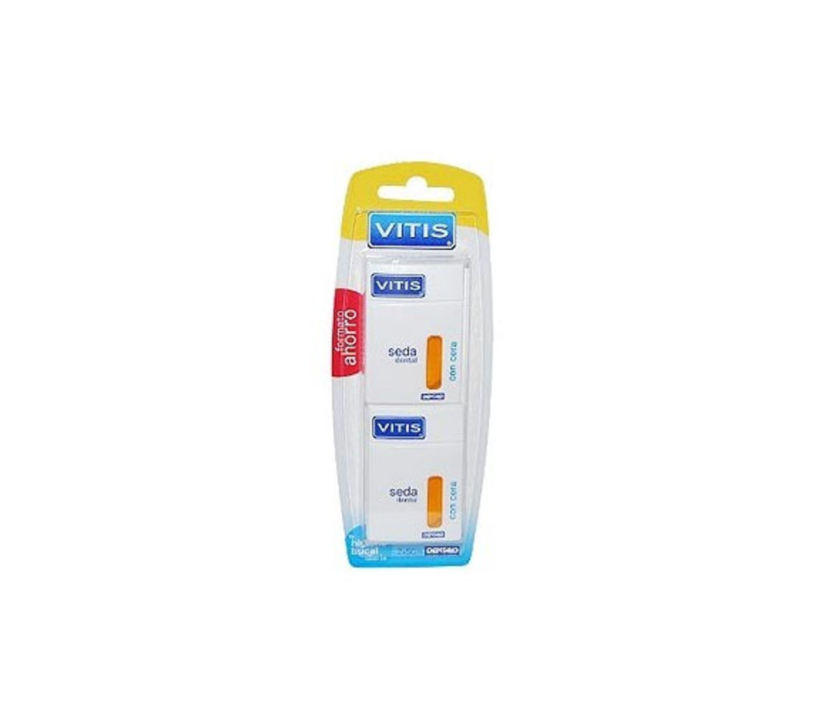 VITIS Seda dental Con Cera, 2x50 m