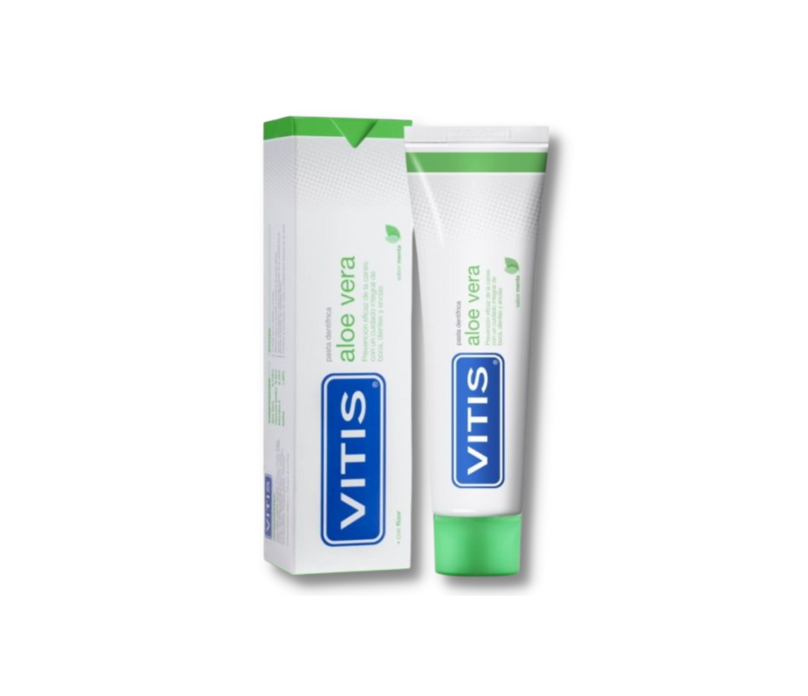 VITIS Pasta Dentífrica Aloe Vera (sabor menta), 150 ml