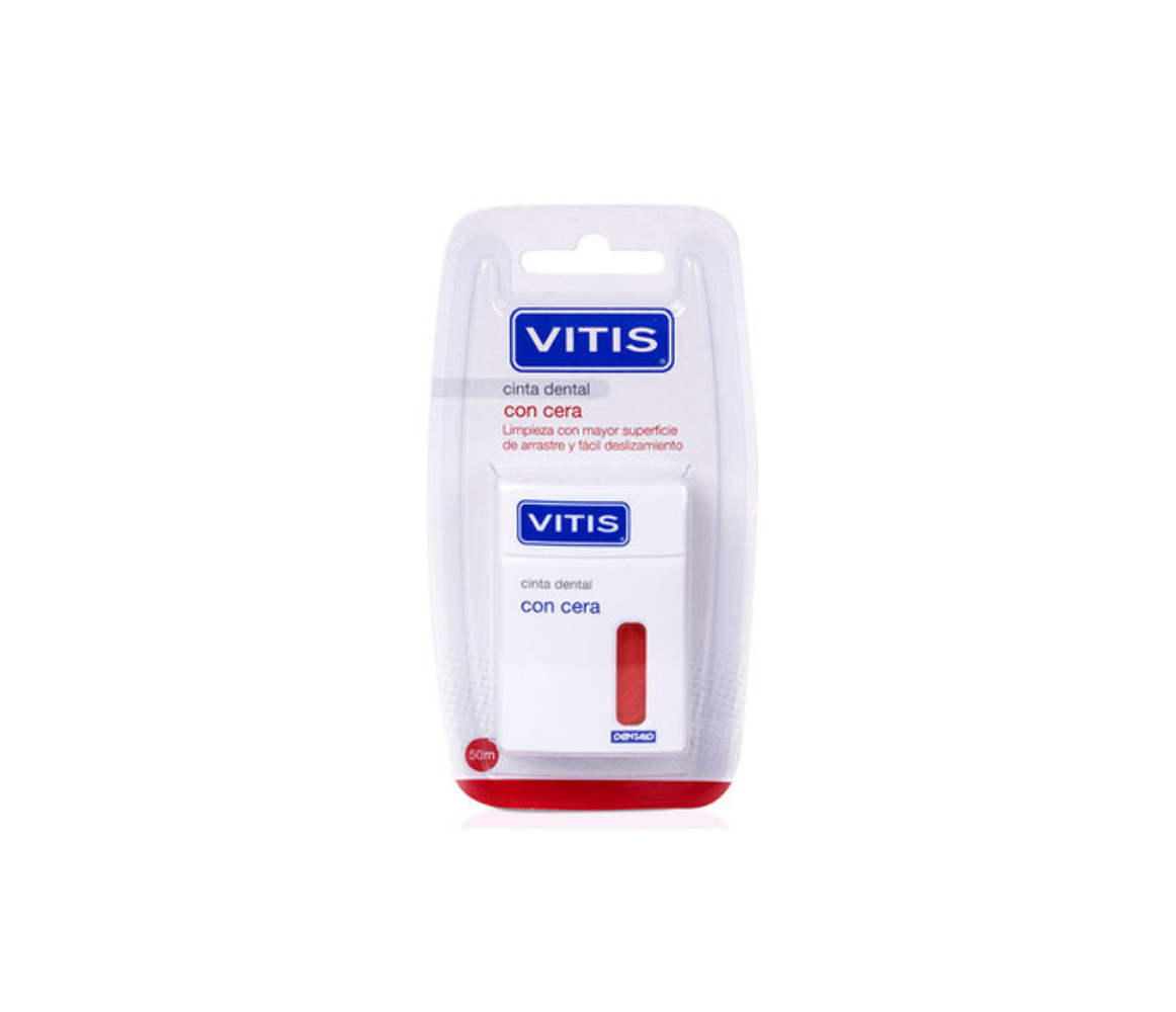 VITIS Cinta dental Con Cera, 50 m