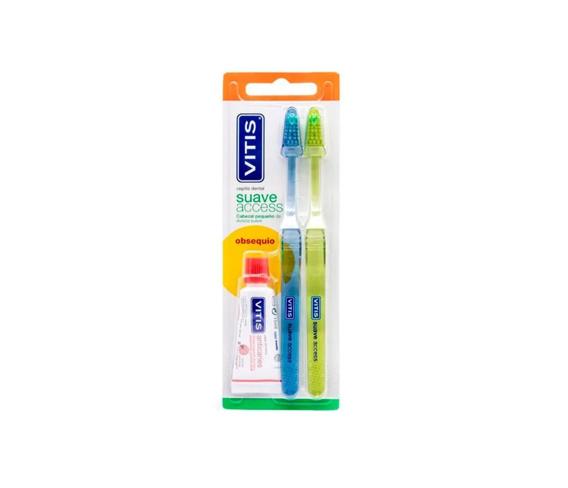 VITIS Cepillo Dental Suave, Duplo