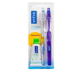VITIS Cepillo Dental Medio, Duplo