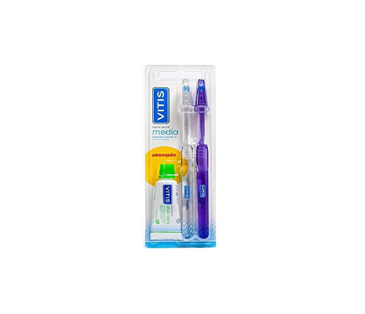 VITIS Cepillo Dental Medio, Duplo