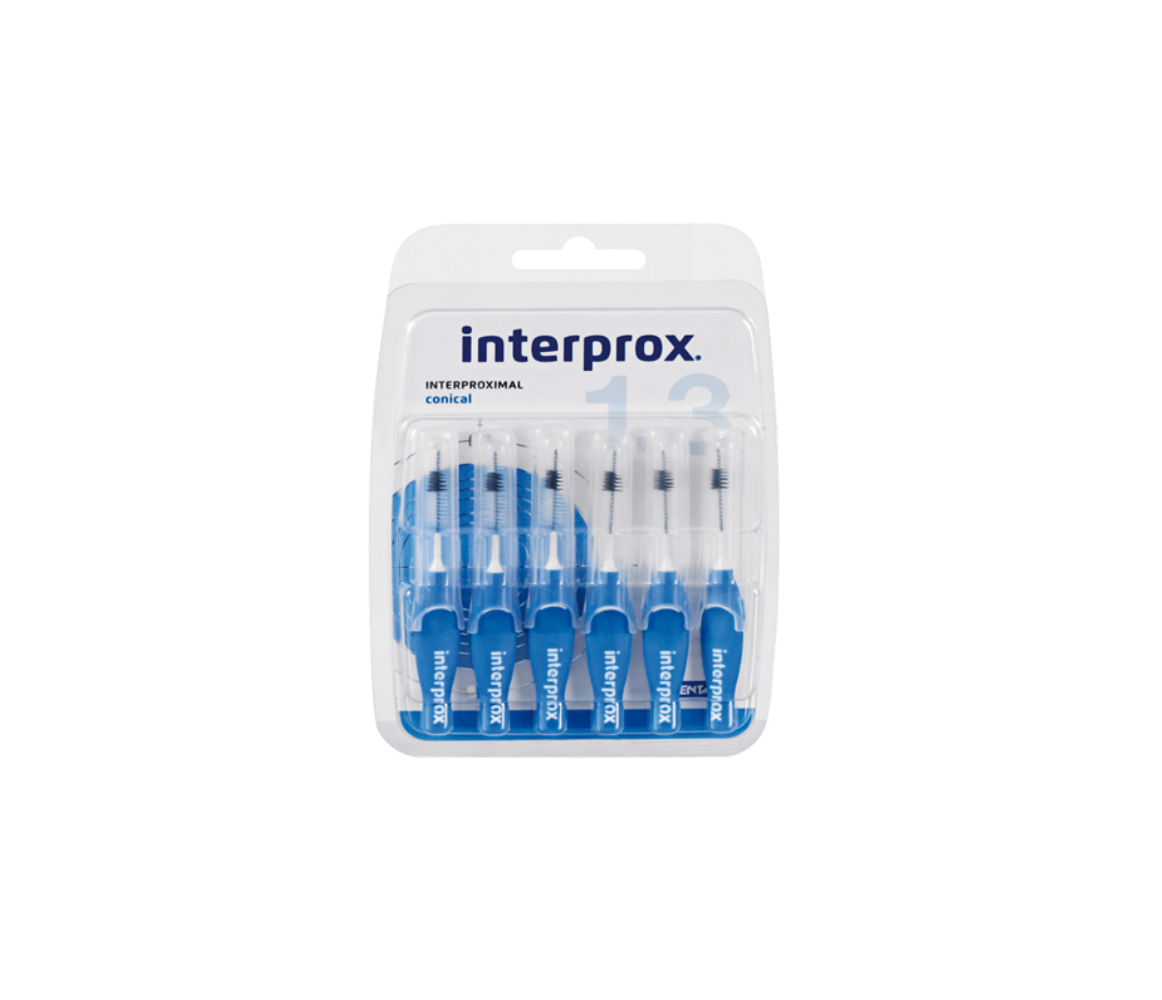 INTERPROX CONICO (Azul), 6 unidades