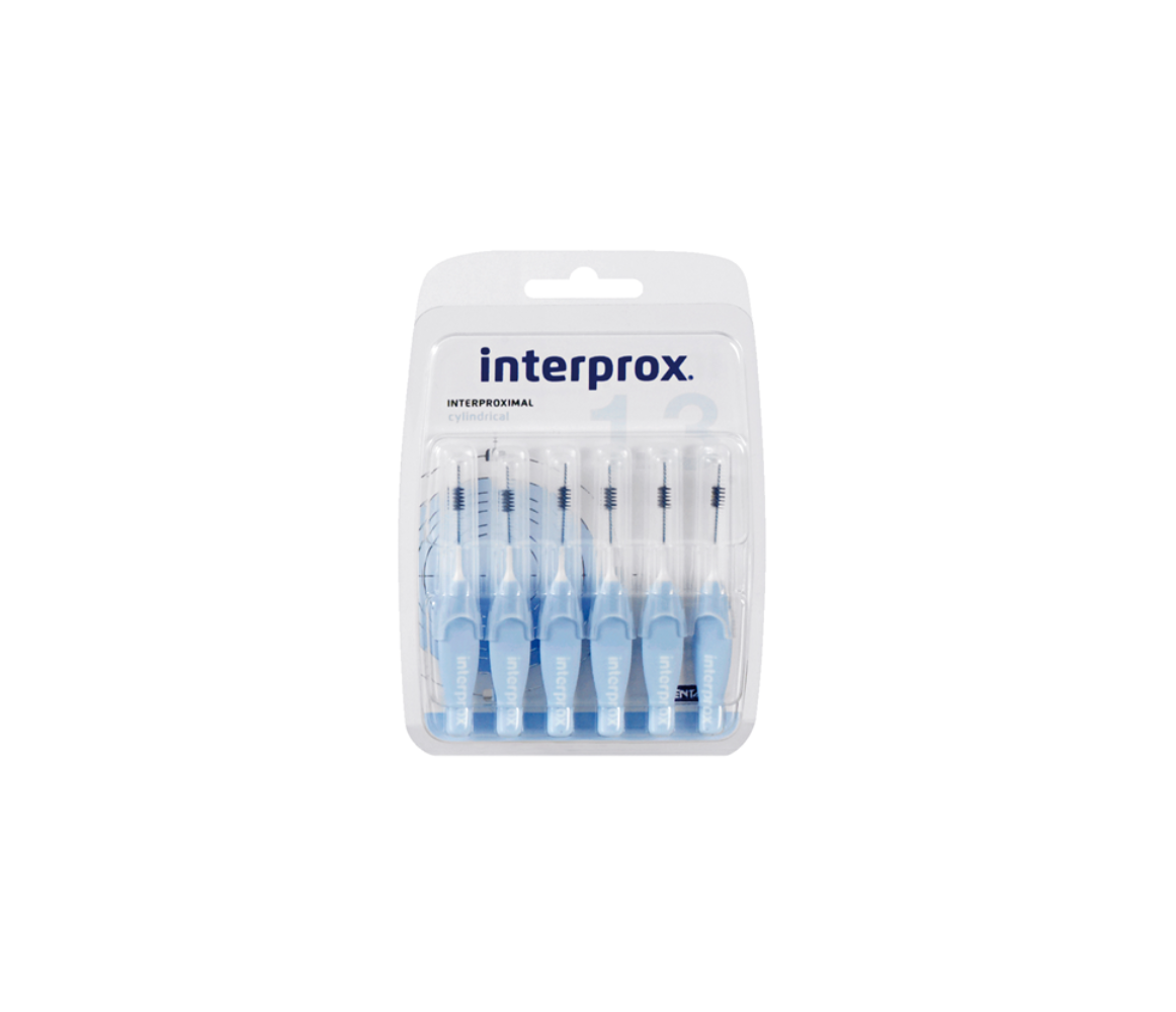INTERPROX CILINDRICO (Celeste), 6 unidades
