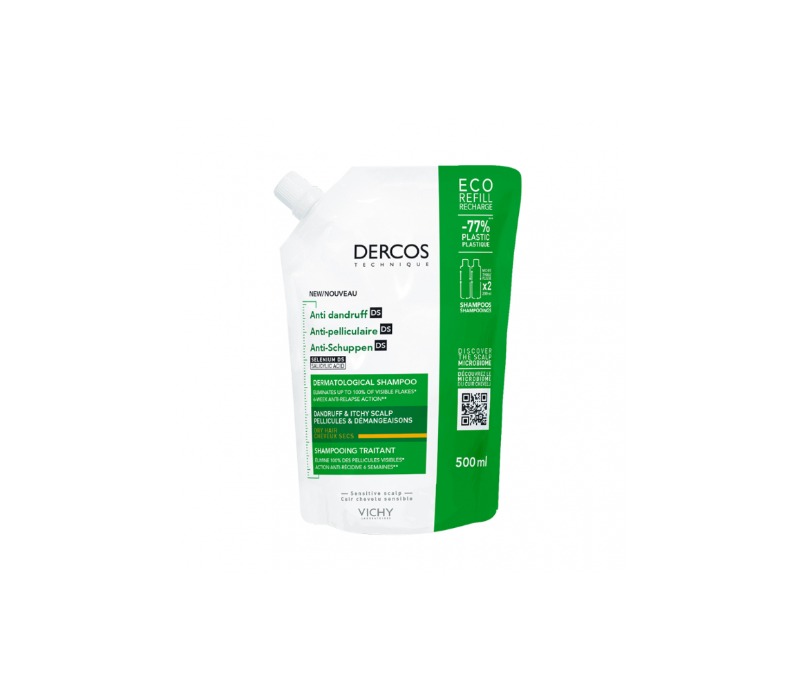 VICHY DERCOS CHAMPU ANTICASPA DS CABELLO SECO 1 BOLSA