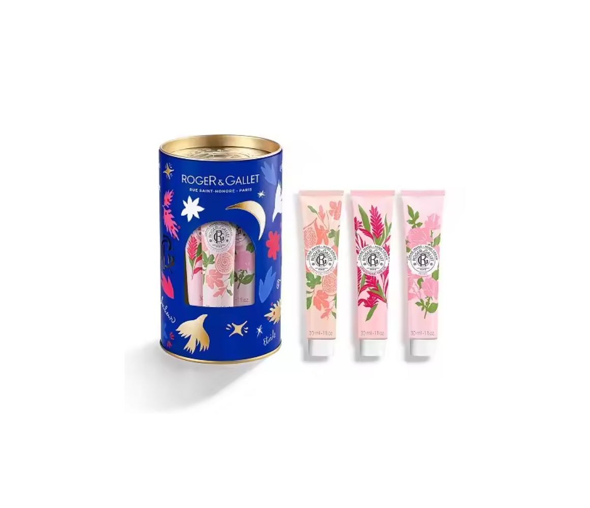 Roger&Gallet LATA CREMA DE MANOS 3 UNID Fleur Figuier, Gingembre Rouge, Rose