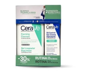 CeraVe GEL LIMPIADOR ESPUMOSO + CREMA OIL CONTROL