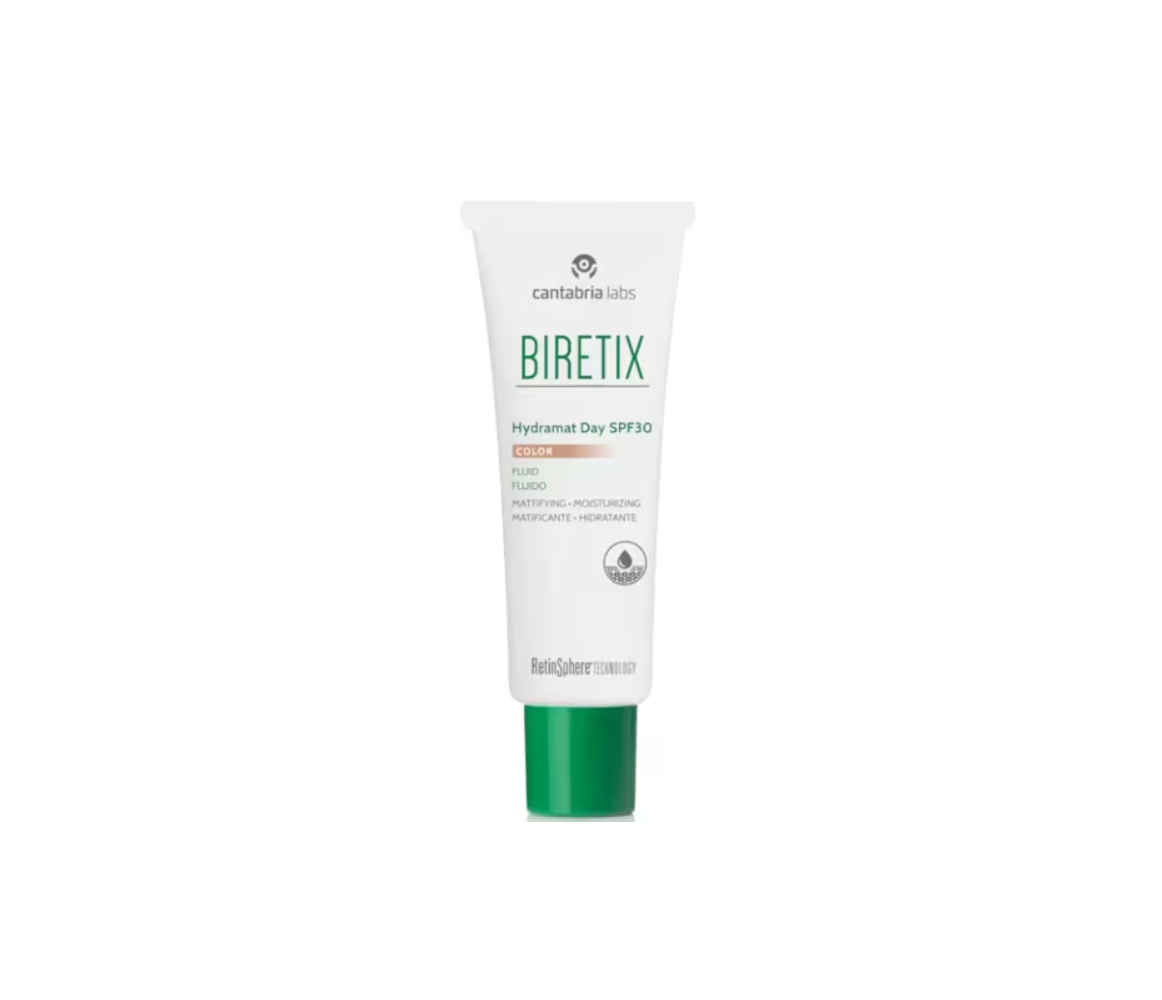 BIRETIX HYDRAMAT DAY SPF 30 FLUIDO CON COLOR, 50 ML