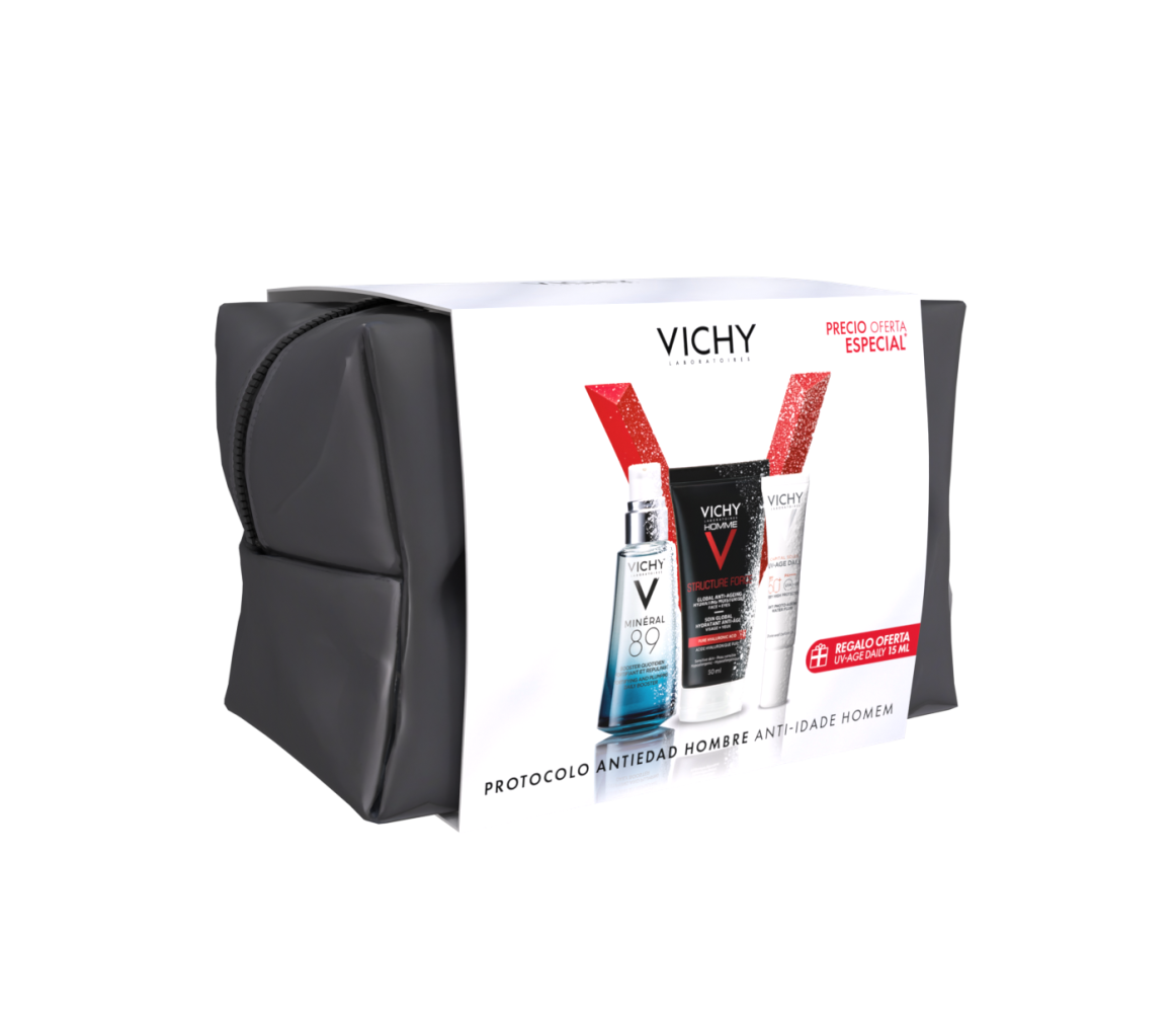 VICHY COFRE HOMME GLOBAL ANTI AGE + MINERAL 89 50ML - HOMBRE