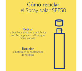 Caudalie Vinosun Spray Invisible de Alta Protección SPF50, 75ml