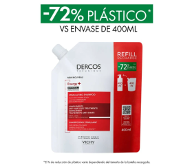 DERCOS CHAMPU ENERGY 400 ML + REFILL