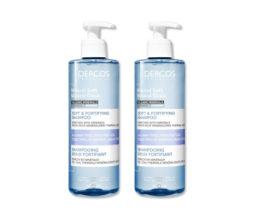 Vichy Dercos Champú Mineral Suave Duplo 2×400 ml