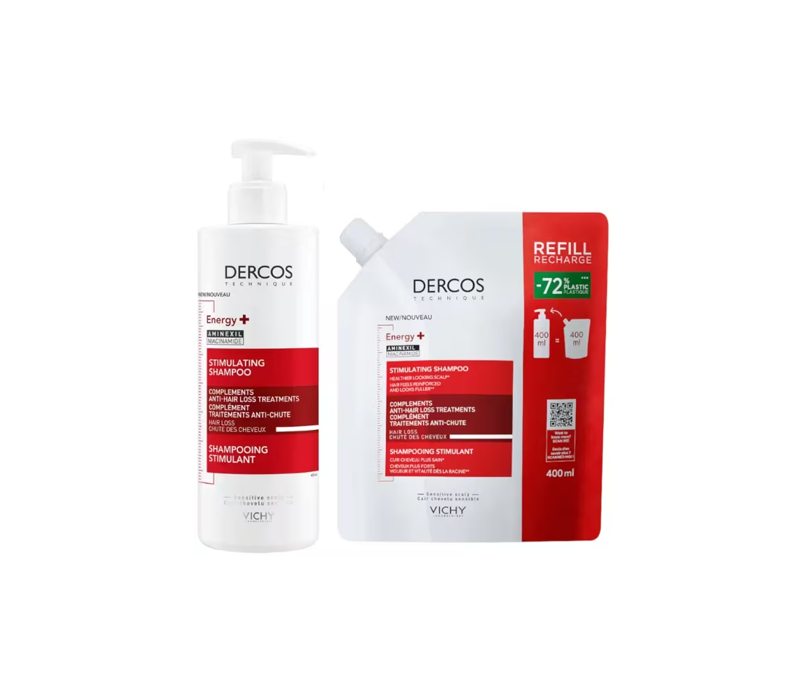 DERCOS CHAMPU ENERGY 400 ML + REFILL